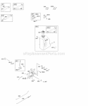 Controls Fuel Supply Diagram and Parts List for 217702-0111-B1  Briggs and Stratton Engine